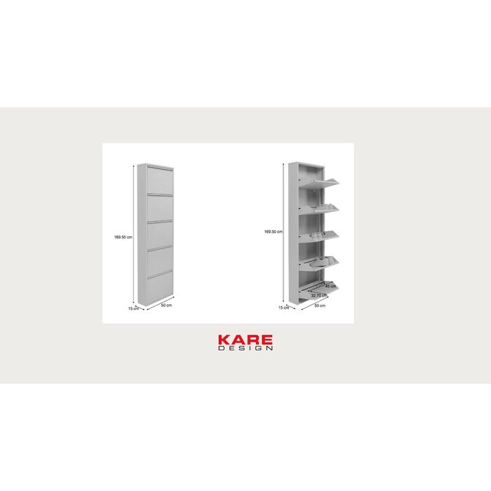 Schuhkipper Caruso 5-er Weiß